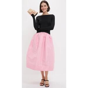 Anna October Carolyn Taffeta Ballerina Midi Dress NWT